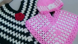 HOW TO MAKE A PONCHOCÓMO HACER UN CROCHET PONCHO [upl. by Ahrendt320]