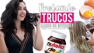 Probando trucos raros de cabello  ¿FUNCIONA [upl. by Melan433]