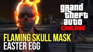 GTA 5 FLAMING SKULL MASK EASTER EGG [upl. by Constantino]