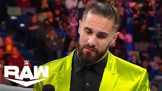 Seth Rollins Addresses His Future  WWE Raw Highlights 12224  WWE on USA [upl. by Noel]