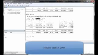 STATA13 Heteroskedaticity and WLS [upl. by Ambrogio]