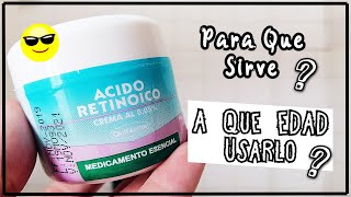 Acido Retinoico ¿Qué es y Para Qué Sirve  Beneficios de la Tretinoína [upl. by Aizan503]