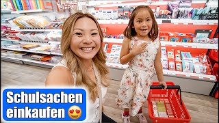 Schulsachen für 1 Klasse einkaufen 😍 Einschulung Shopping Haul  Mamiseelen [upl. by Rodd]