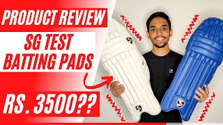 SG TEST BATTING PADS  CRICKET GEAR UNBOXING AND REVIEW 2021 [upl. by Eitisahc489]