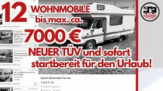 ‼️ 12 Wohnmobile bis maximal etwa 7000 Euro Neuer TÜV Sofort startbereit für den Urlaub Okt 24 [upl. by Araht]