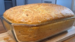 Only water and flour❗️I dont buy bread anymoreno knead breadEasy bread recipe [upl. by Lareine200]