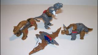 TRANSFORMERS 3 DOTM DINOBOTS MINICON SET TOY REVIEW [upl. by Comethuauc]