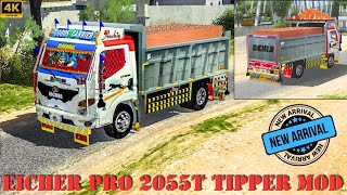 Eicher Pro 2055T Tipper Truck Bussid Mod Download [upl. by Earej]