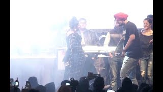 Jasmine Sandlas Live Performance On stage featuring Sidhu Moosewala [upl. by Drawd]