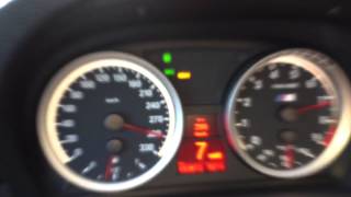 BMW M3 e92 Emergency brake at 310 kmh on german Autobahn [upl. by Valda145]