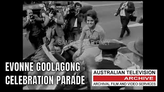 Tennis Champion Evonne Goolagong Shines in 1970s Melbourne Parade [upl. by Itnuahsa]