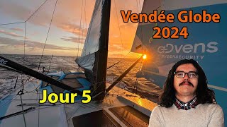 ⛵Vendée Globe 20242025🇫🇷  Jour 5 Débrief Goodchild Duc Crémer Davies Sorel [upl. by Nnanaej514]