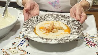 Crema de coliflor con gambas [upl. by Gentes]