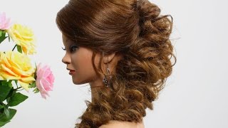 Prom hairstyle for long hair Tutorial [upl. by Nosro132]