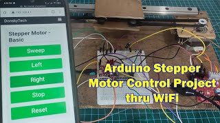 Arduino Stepper Motor Control Project thru WiFi [upl. by Wolf]