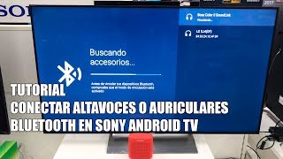 Conectar Altavoces Bluetooth a una Sony Android TV y hacer Sonar los Altavoces de la TV a la vez [upl. by Sajovich]