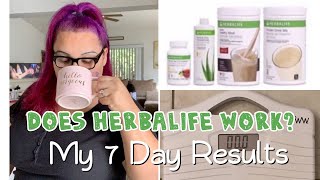 Losing Weight with Herbalife in 7 Days [upl. by Eldredge589]