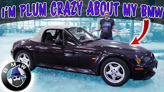 My BMW Z3 definitely is Pretty in Purple Youve got to see it detailed The Car Wizard is impressed [upl. by Egiarc]