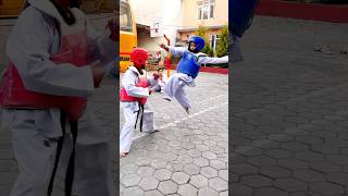 Taekwondo Sparring Practice taekwondo shorts youtubeshorts ajaytamangtkd [upl. by Rambert582]