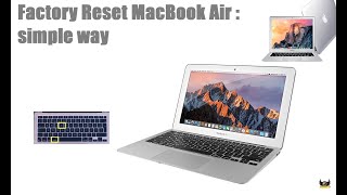 Factory Reset MacBook Air  simple way [upl. by Greg342]