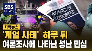 비상계엄 후 나타난 민심…quot윤석열 탄핵 찬성 736quot  SBS  자막뉴스 [upl. by Rastus78]