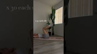 Small waist toned abs pilates workout [upl. by Friede]