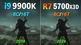 Core i9 9900K vs Ryzen 7 5700X3D  Benchmark and Gaming Test [upl. by Ocinemod]