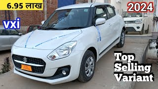 Maruti Suzuki Swift VXi 2024  New Swift 2024 Features  Interior and Exterior  Real Life Review [upl. by Enoch]