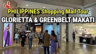 MAKATI CITY Shopping Mall Tour 2023  GLORIETTA amp GREENBELT  Shopping in Metro Manila Philippines [upl. by Eberhart]