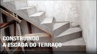 Escada de concreto como ficou Amostra de meu trabalho [upl. by Collum]