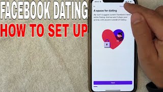 ✅ How To Set Up and Join Facebook Dating Profile 🔴 [upl. by Aynatal371]