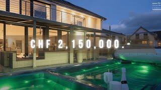 Tour durch eine 2150000 CHF Schweizer TraumVilla nur 15 Min von Winterthur  Luxury Real Estate [upl. by Dara]