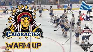 SHAWINIGAN CATARACTES WARM UP  QMJHL PRESIDENT CUP FINALS GAME 1 [upl. by Leaffar]