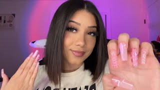 ASMR How I apply my nails 💤💅 [upl. by Hgielrebma472]