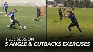 Cutbacks amp Angled Shot Stopping  Goalkeeper Training [upl. by Gregson]