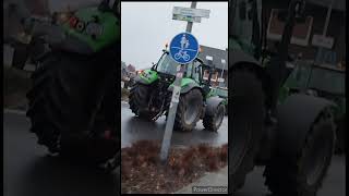 Bauernstreik in Werlte emsland werlte bauernprotest streik farmer ampelmussweg [upl. by Noryd33]