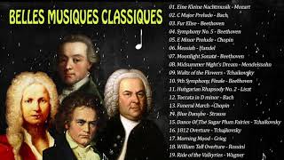 20 Plus BELLES MUSIQUES CLASSIQUES 2h de Mozart Bach Beethoven Chopin Schubert [upl. by Varin]