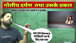 गोलीय दर्पण  Spherical Mirror  अवतल तथा उत्तल  Class 10th  Science  Verma Sir [upl. by Fellner563]