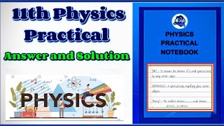 CLASS 11 PHYSICS PRACTICAL  All experiment  vernier caliper  Screw gauge 11thphysics [upl. by Ermengarde]