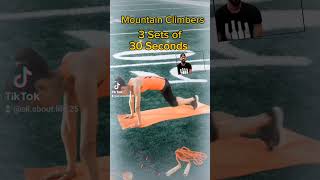 Mountain Climbers Core Workout💪💪💪coreworkout workout exercise Fitness [upl. by Atnohs358]