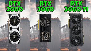 RTX 2080 vs RTX 3060 Ti vs RTX 3060 Benchmark in 9 Games at 1440p 2023 [upl. by Eiramnaej]