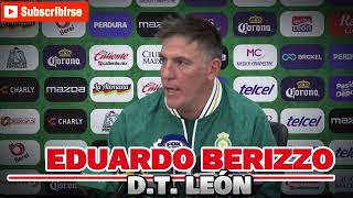 DURÍSIMO DEBUT DE EDUARDO BERIZZO EN ligamx CON leon EL ESTRATEGA ENCARARÁ EL MOMENTO [upl. by Phyl]