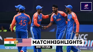 Full Highlights  India vs Usa ICC T20 World Cup 2024 Match Highlights  IND vs USA Highlights [upl. by Karp]