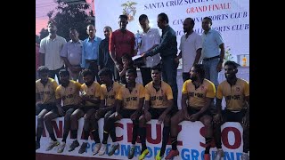 Canacona win Santa Cruz Society Soccer Cup in Cuncolim [upl. by Fablan]