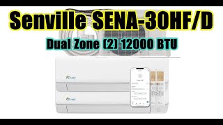 Suitable ForSenville SENA30HFD Dual Zone Mini Split Air Conditioner Heat Pump 28000 BTU [upl. by Aicinoid719]