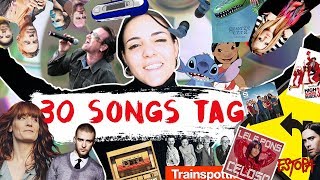 30 SONGS TAG 2018  Andrea Compton [upl. by Ardiedak]