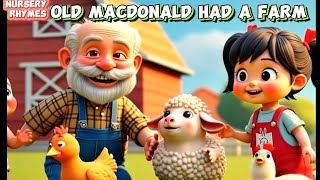 Old MacDonald had a farm song for kidsCocomelon Nursery rhymes for kidskids poems in English [upl. by Aerdnua]