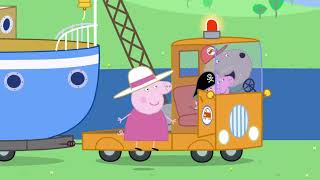 Peppa Pig English Full Episodes  Grampy Rabbits Boatyard  Cartoon For Kids [upl. by Zadoc]