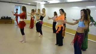 Belly dancer Azza workshop  Tabla solo [upl. by Adnarb310]