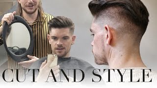 Skin Fade With Side Pomp  Summer Haircut and Style ad [upl. by Novonod115]